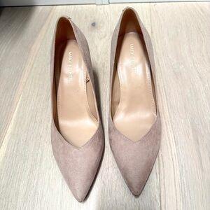 Marc Fisher Women's Beige Suede Heels